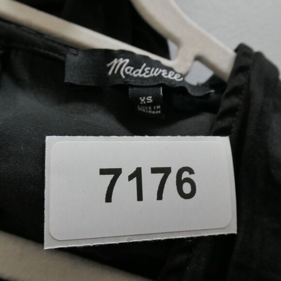 Madewell Jumpsuit Womens XS Black Polka Dot Dolman Smocked Waist Wide Leg Boho - Picture 12 of 12